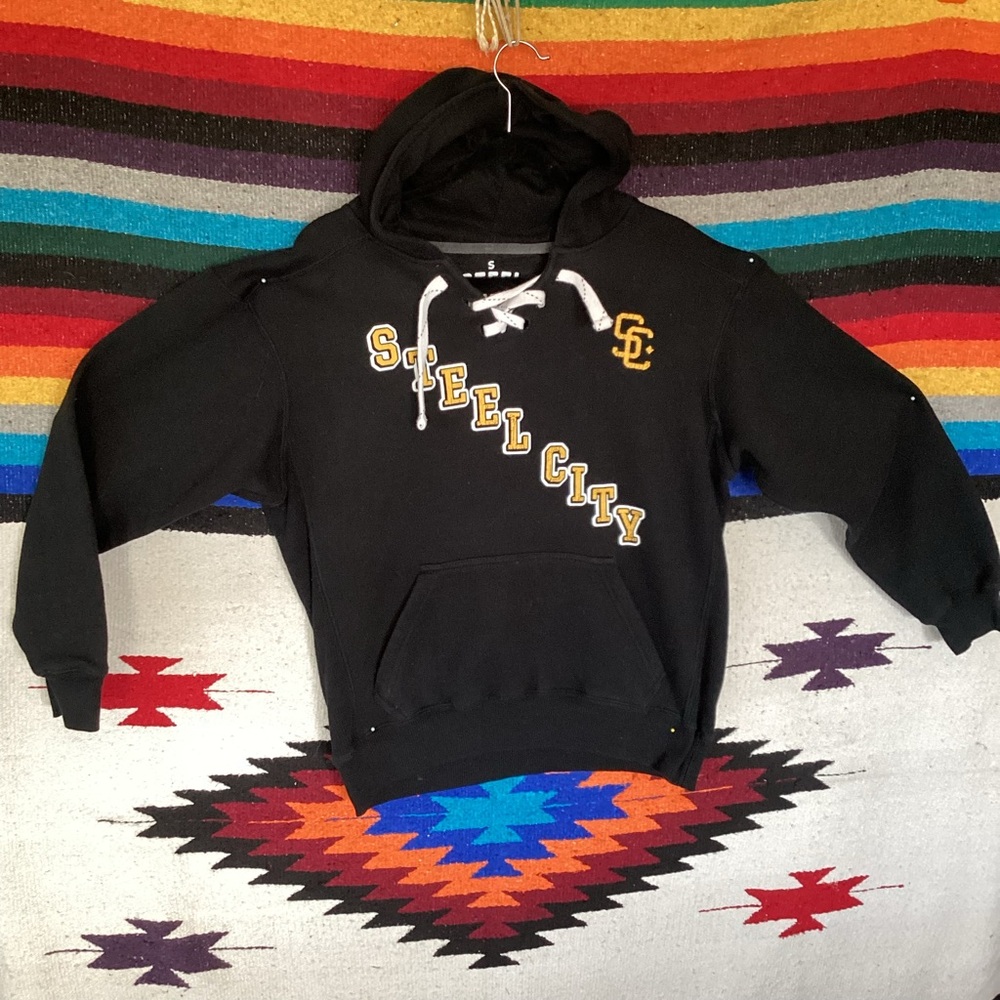 Steel city drawstring Pittsburgh Steelers hoodie sweatshirt